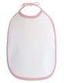 Baby Slabbetje Link Kids Wear BIB-11-13-14 Wit-Baby Pink